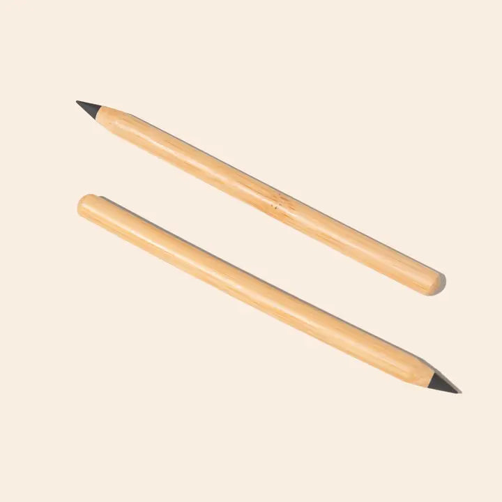 2 bamboo pencils