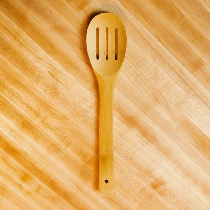 bamboo slotted spoon