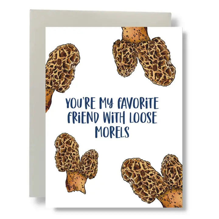 greeting card with mushrooms