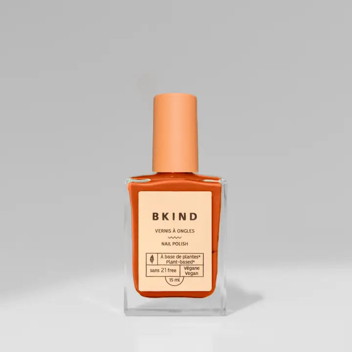 bkind orange nail polish bottle