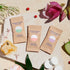 blueland foaming hand soap tablets 3 pack with flowers and honey around it