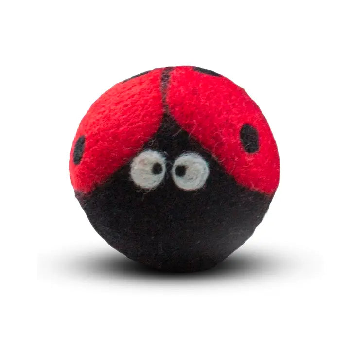 wool dryer ball ladybug