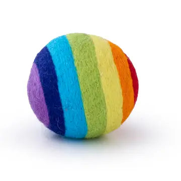 full rainbow wool dryer ball