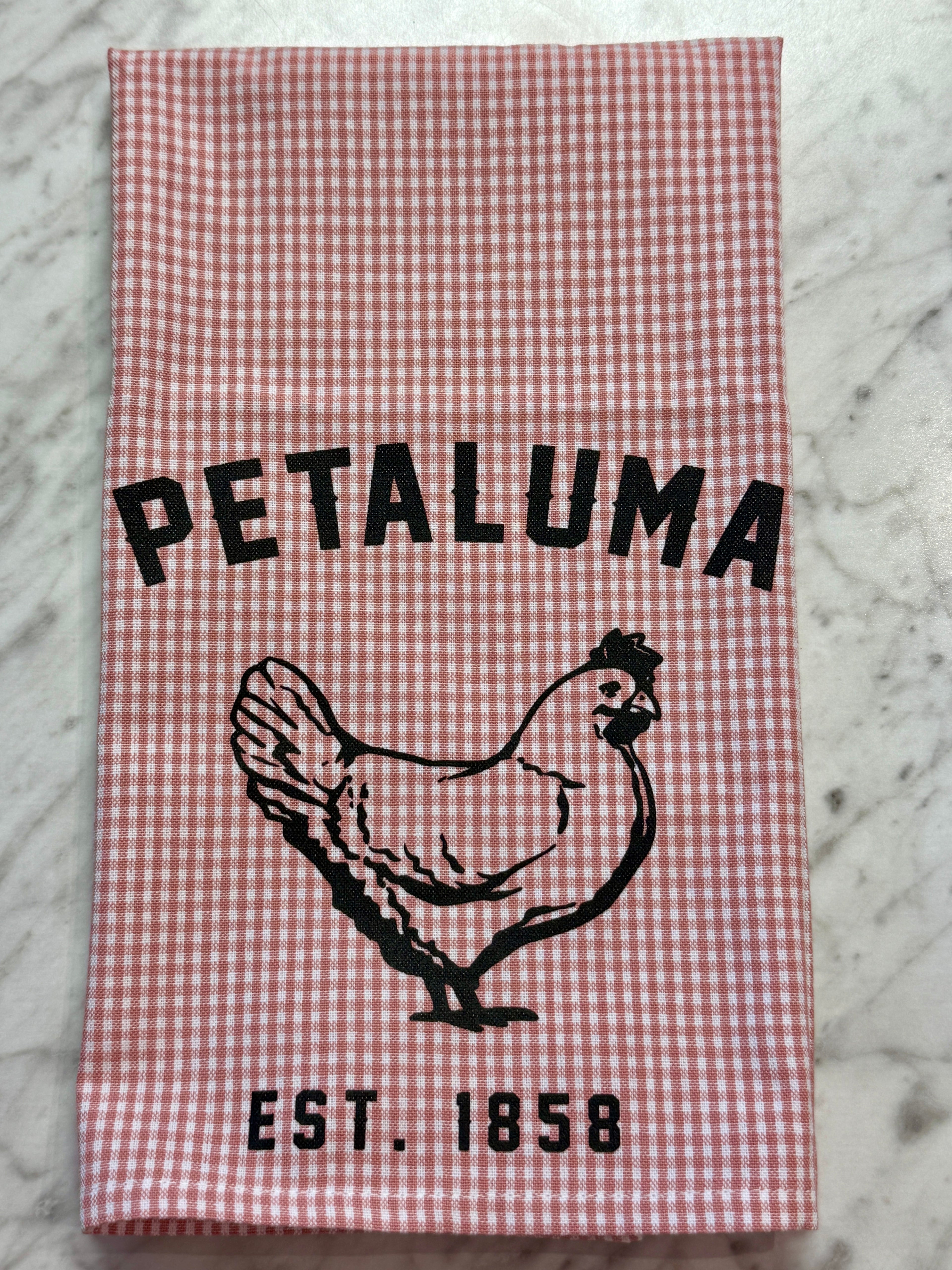 Checkered towel with &