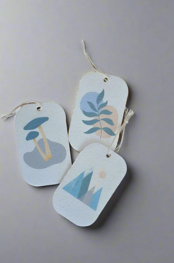 3 pop up sponges with strings attached