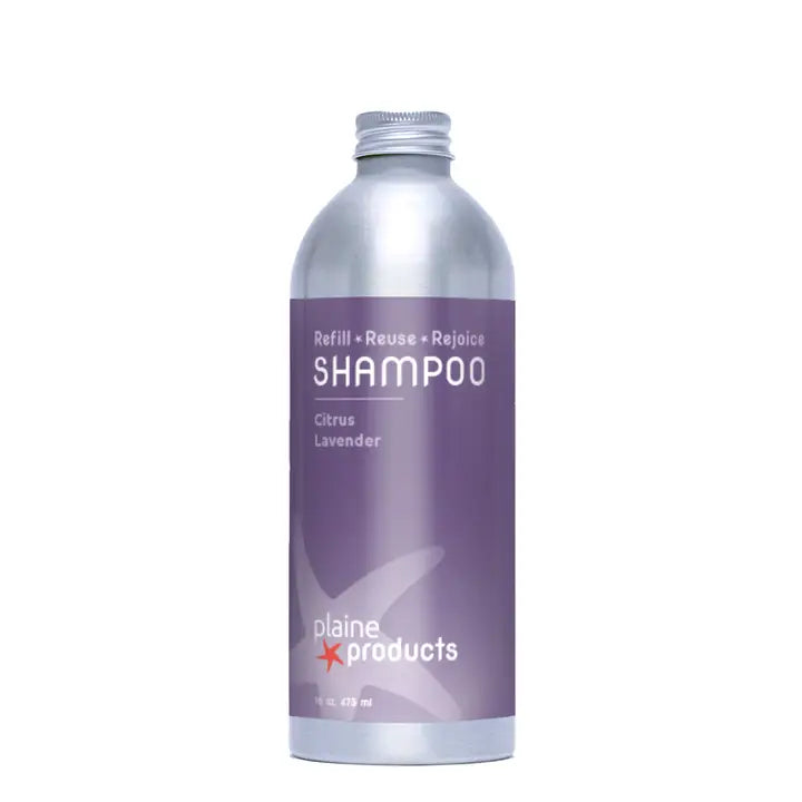 aluminum shampoo bottle