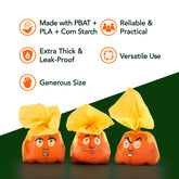 Plastic-free plant-based dog poop bags by Smolotov, durable unscented waste bags on refill rolls for eco-friendly pet cleanup.