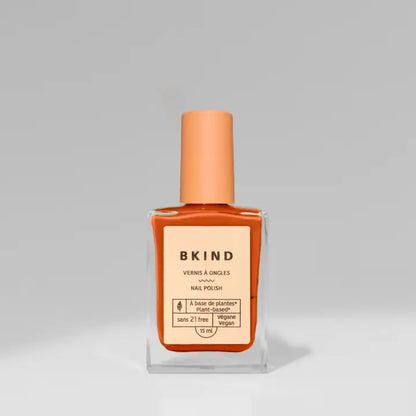 bkind orange nail polish bottle 