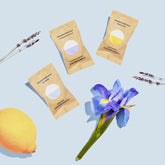 blueland foaming hand soap tablets in each scent with a lemon, lavender and flower