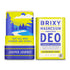 Two Brixy Deodorant Tubes in the Juniper Journey scent, each featuring a scenic nature illustration and the phrase “Not all who wander are stinky.” This plastic-free deodorant from Brixy is also baking soda-free, making it an ideal choice for sensitive skin.