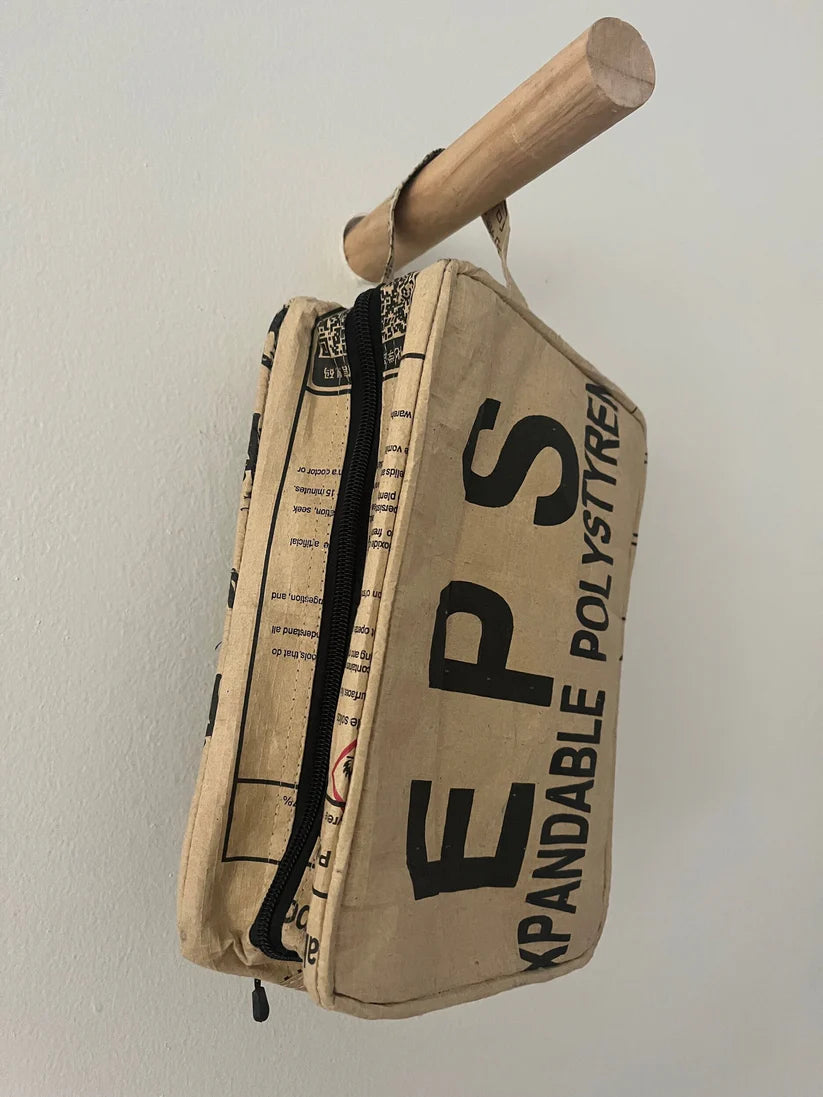 Cement paper pouch with &