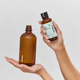 Alcohol-free mouthwash with nano hydroxyapatite for enamel health, fresh breath & gum care. Fluoride-free, refillable glass bottle, USA-made.