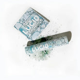 Two packages of Lucid cleaning powder on a white background