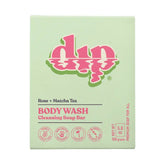 dip body wash rose matcha tea in light green box