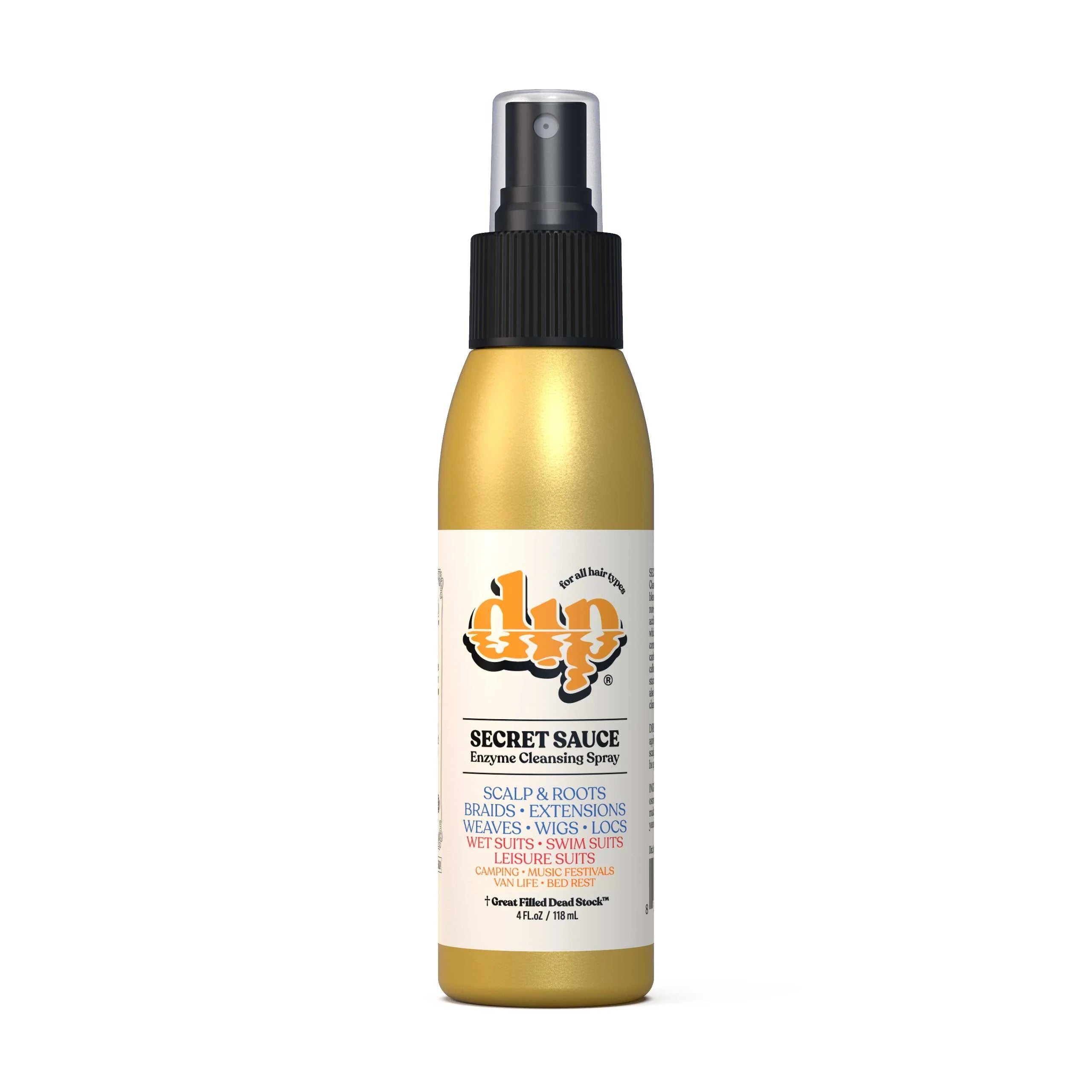 gold spray bottle of dip secret sauce