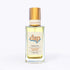 dip hair and body dry oil in a clear bottle with gold lid-unscented