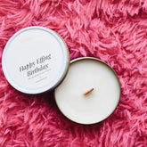 Candle in a tin with &