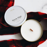 Candle in a tin with &