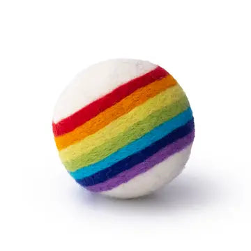 rainbow  wool dryer ball
