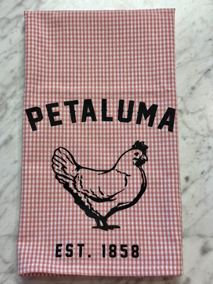 Checkered towel with &