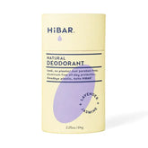 HiBAR natural deodorant bar packaging on a white background