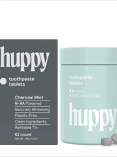 Huppy charcoal toothpaste tablets
