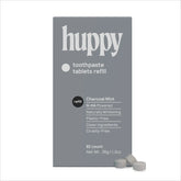 Huppy charcoal toothpaste tablets refill
