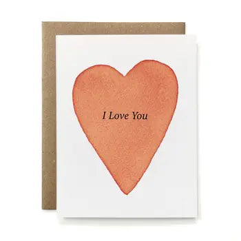 Card with a red heart and &