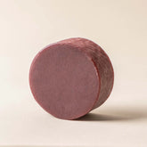 leaf fig colored round shave soap puck