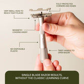leaf thorn instruction card for the razor