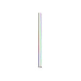 The Mermaid Straws Glass Straws Wide Boba is a straight, reusable glass straw with a subtle iridescent sheen, shown vertically against a plain white background—an elegant and eco-friendly choice for boba lovers.