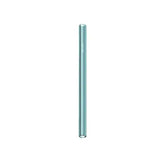 A single Mermaid Straws Glass Straws Wide Boba in light blue stands vertically against a plain white background.