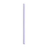 The Mermaid Straws Glass Straws Standard is a sleek, straight glass straw with a reflective sheen, shown vertically on a white background to showcase its eco-friendly, sustainable sipping appeal.