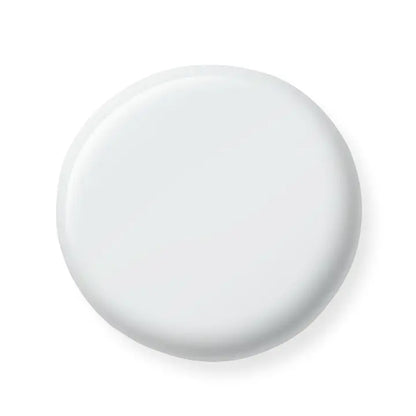 White nail polish sample on a white background