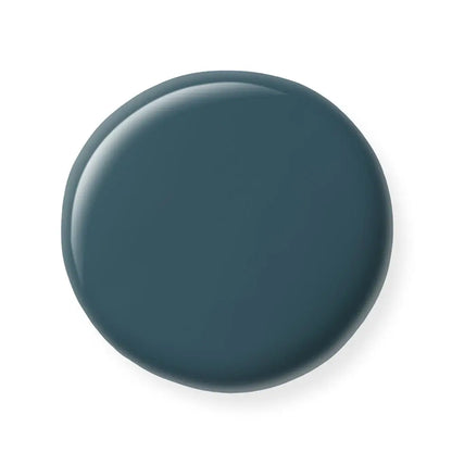 Dark blue nail polish sample  on a white background