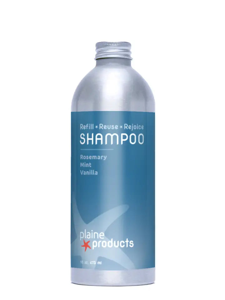 aluminum shampoo bottle