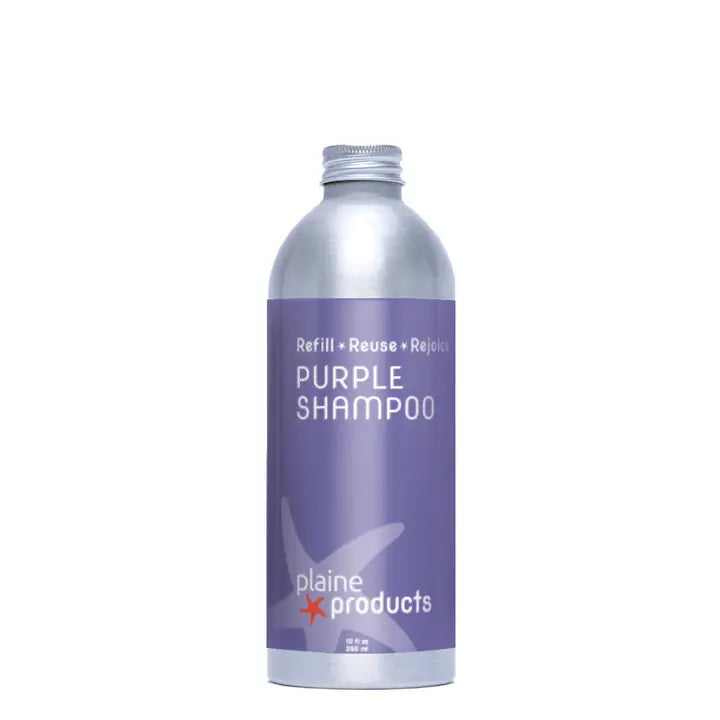 bottle of purple shampoo