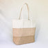 tricolor tote bag