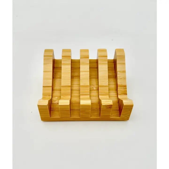 Slanted Wooden Soap Dish