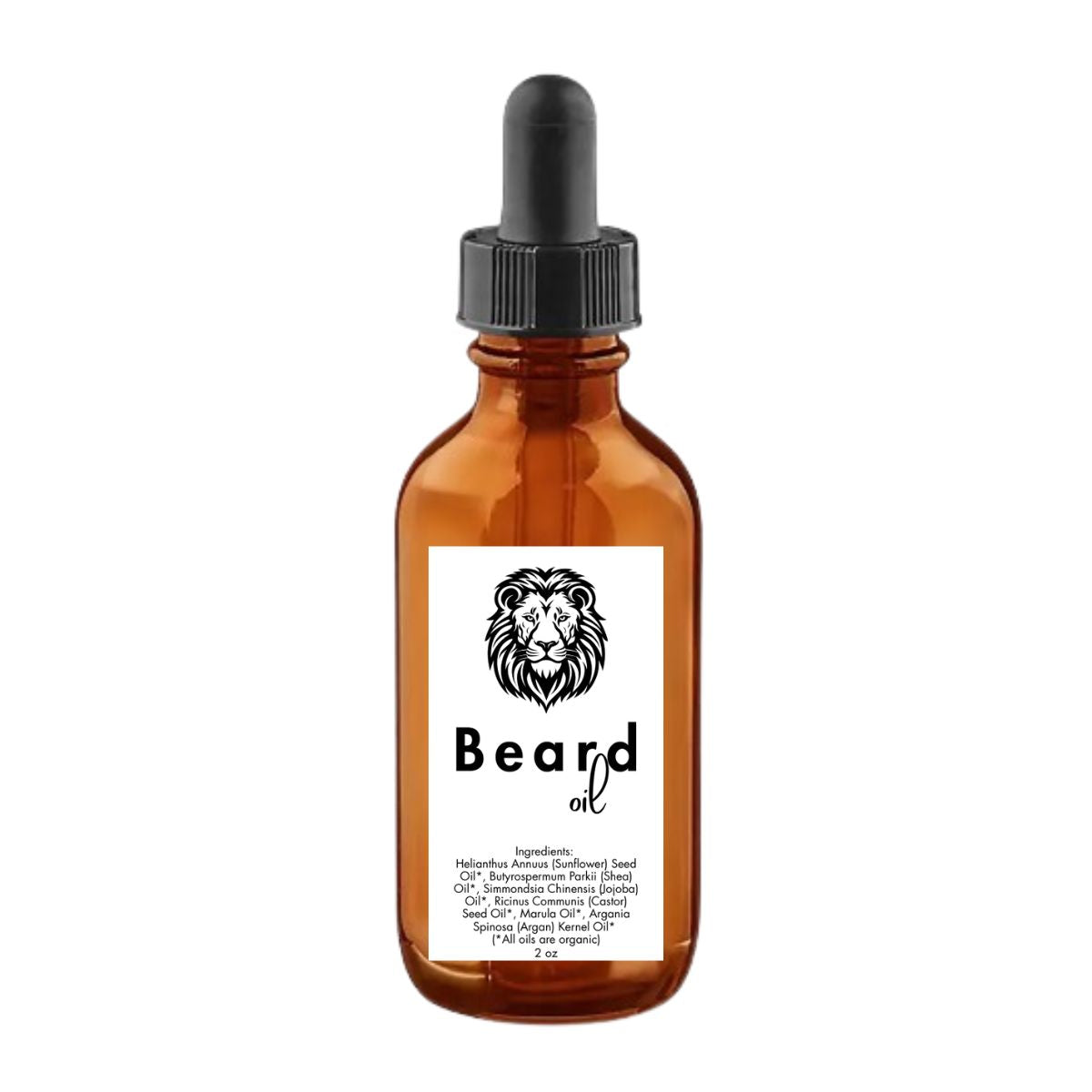 Brown glass bottle with dropper labeled &