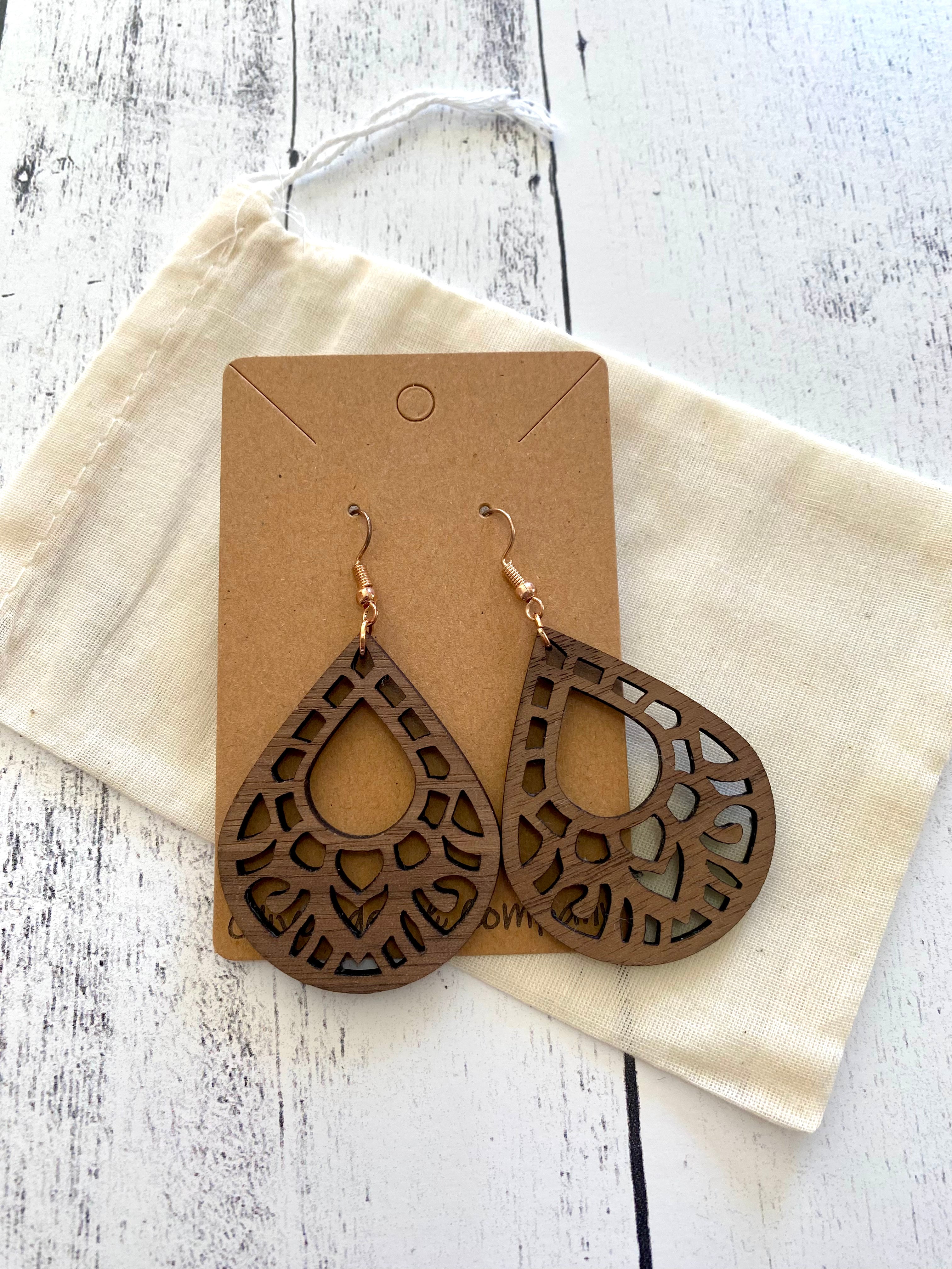 Olivander &amp; Co Wood Earrings