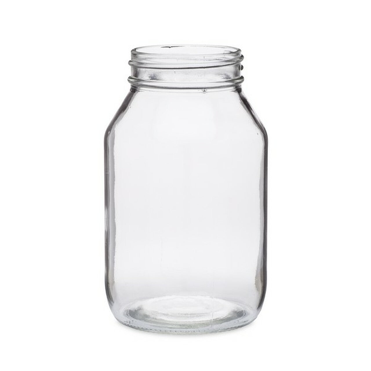 clear glass jar