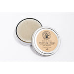 shaving soap in tin