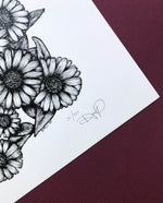 Echinacea Daisy Print 