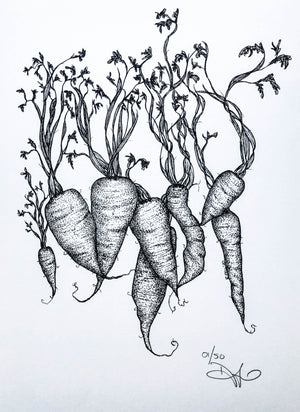 
            
                Load image into Gallery viewer, Fat Carrots Print
            
        