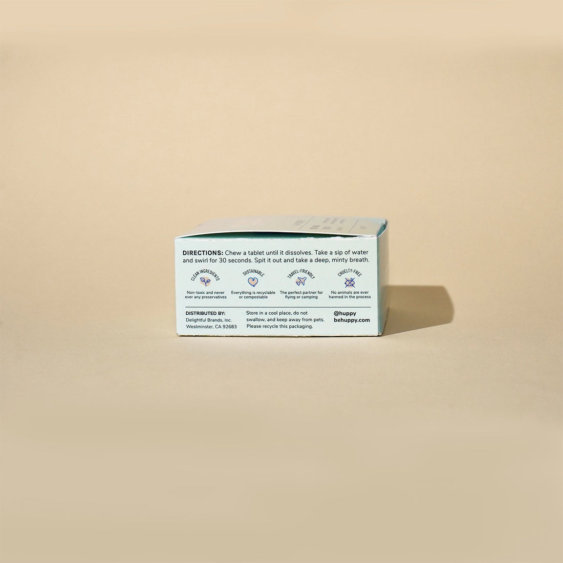 box of mouthwash tablets
