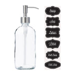16 oz  Glass Bottle Dispenser with Pump
