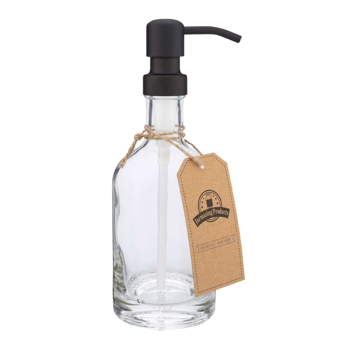 Glass Bottle Dispenser - Black Pump