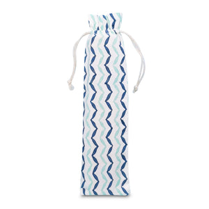 ocean conservation chevron travel bag