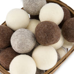basket of wool dryer balls